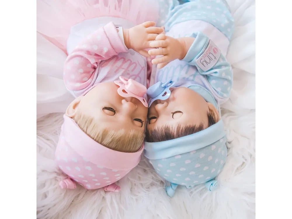 Tiny Treasures Twin doll set in brother & sister outfit