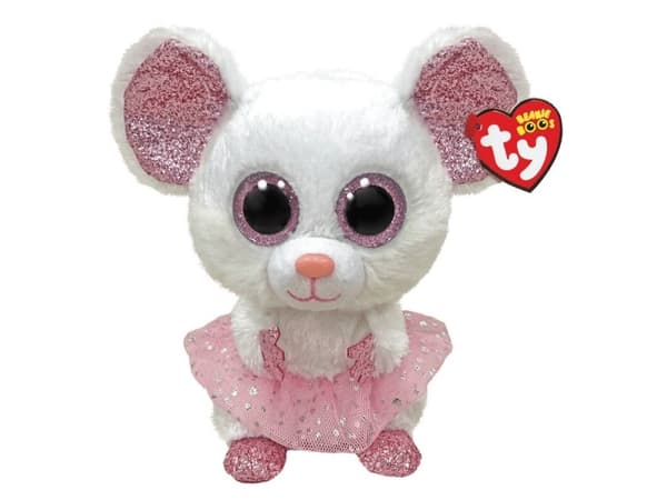 Meteor Maskotka Ty Mysz biała ballerina - Nina 24 cm