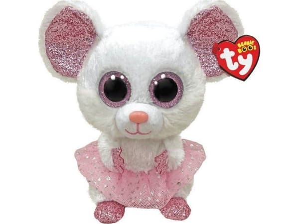 Meteor Maskotka Ty Mysz biała ballerina - Nina 24 cm