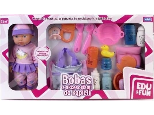 Artyk Baby with bath accessories in a hat 28cm Edu & Fun 125683 ARTYK