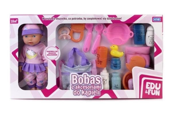 Artyk Baby with bath accessories in a hat 28cm Edu & Fun 125683 ARTYK