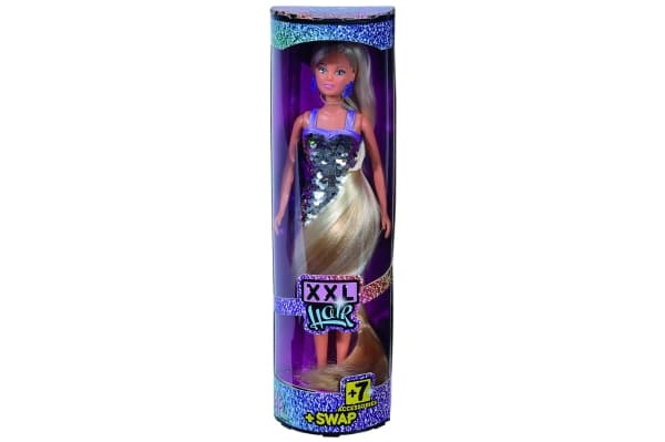 Simba Doll Steffi langhåret XXL-hår med paljetter (1057335259)