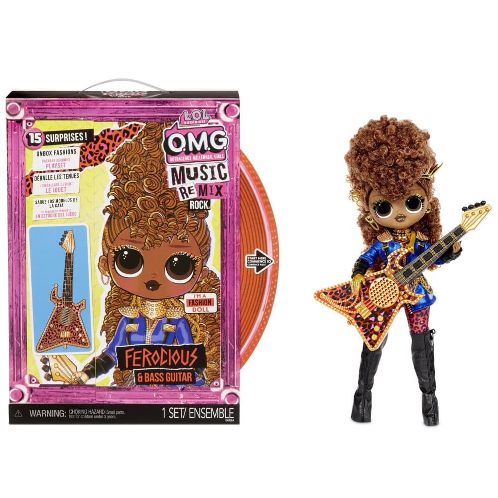 Surprise OMG Remix Rock- Ferocious and Guitar