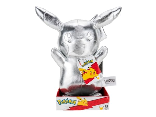 Jazwares Pokémon - Plush 30 cm 25th Celebration - Silver Pikachu (PKW2379)