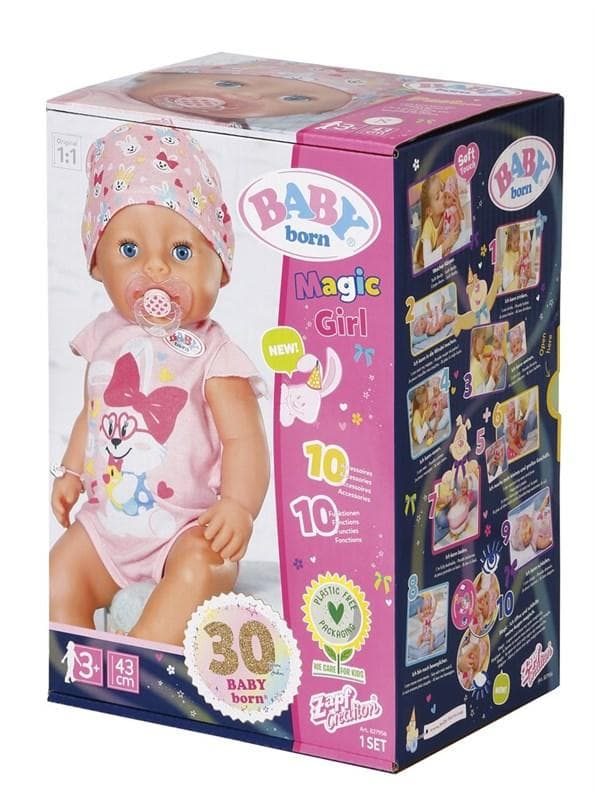 Baby Born Docka Magic Girl med tillbehör