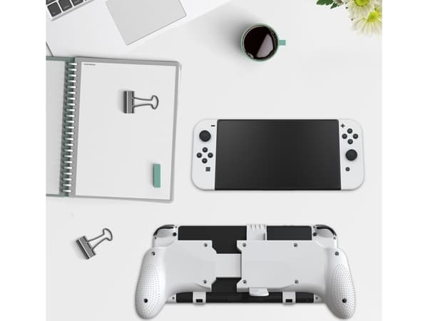 JYS Grip Pad Holder Controller For Nintendo Switch Oled, Nsw Lite, Nsw/White