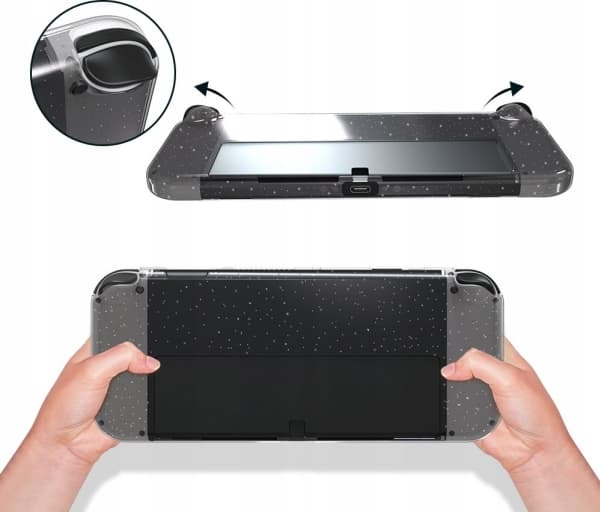 JYS Cover Case Veske til Nintendo Switch Oled Transparent