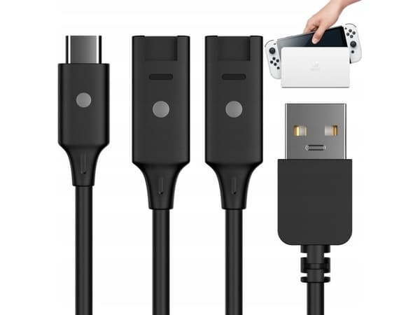 JYS Cable Charger Usb-c + 2x Joy-con Nintendo Switch/Jys-ns190