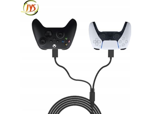 JYS Usb To 2x Usb C Charger Cable For Nintendo Switch/Ps5/Xbox/3m/Jys-ns195 Controllers