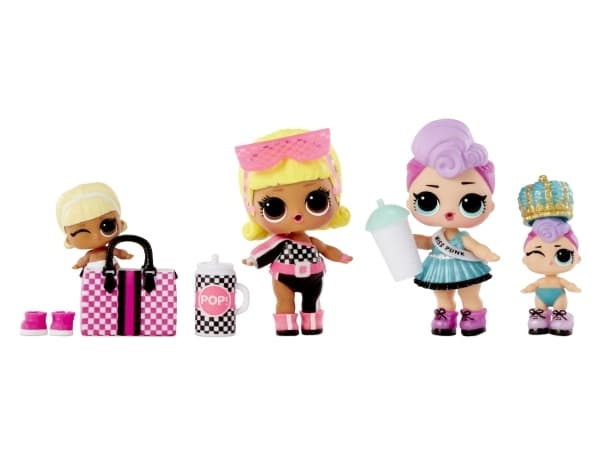 L.O.L. Surprise! Color Change 2-in-1 Me & My Doll + Lil Sis in PDQ, Minidocka, Flicka, Flicka, 82,5 mm, 40,909 g, Multifärg