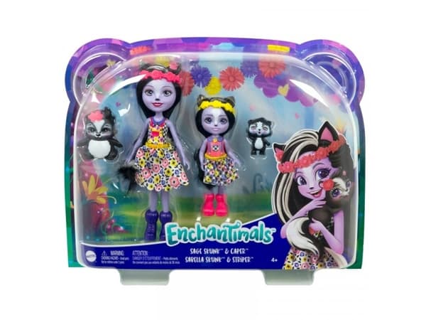 Enchantimals Sage and Sabella Skunk Sister Dolls