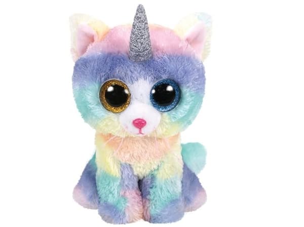 TY BEANIE BOOS HEATHER - unicorn cat 15cm 36250 TY
