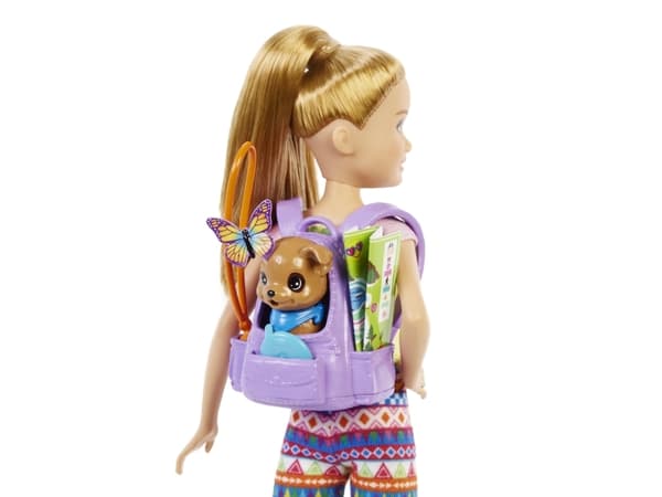 Barbie Mattel Campingdocka - Stacie och husdjur (HDF69/HDF70)