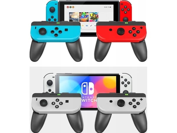 JYS 2x Handgrip Joy-cony Nintendo Switch Oled/Ns226/2x Black