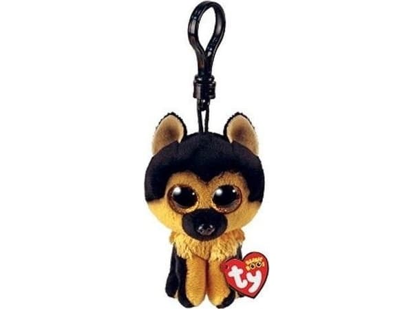 TY Beanie Boss Spirit nøkkelring - schæferhund, 8,5 cm