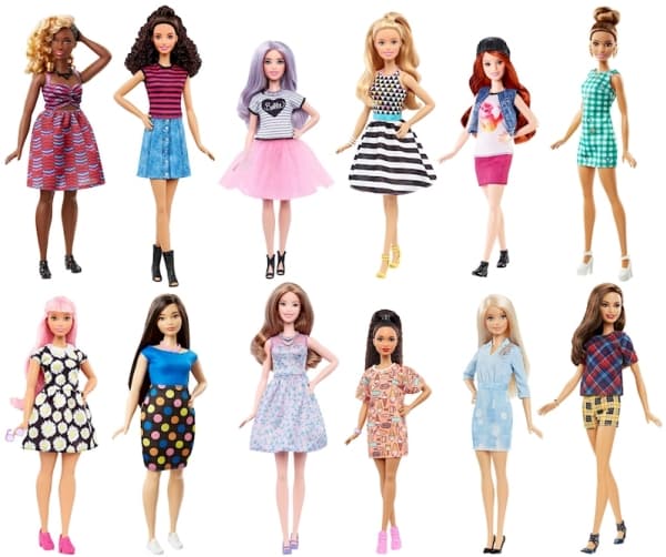 Barbie Fashionistas Doll Assortment, Naaras, 3 vuosi/vuosia, Tyttö, 298 mm, Monivärinen