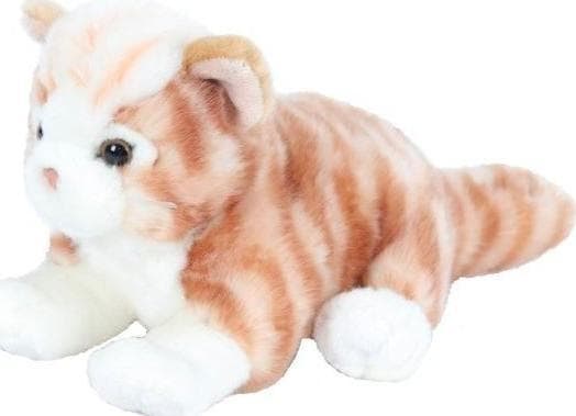 Beppe Mascot Cat liggende rød, 30 cm