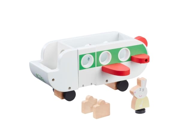 Peppa Wood Play Airplane & Figure