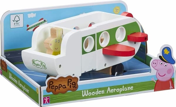 Peppa Wood Play Airplane & Figure