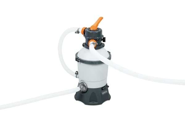 Bestway Power Steel 56946, 10949 l, Pool med ram, Vuxen och barn, Stege, Brun, 64,7 kg