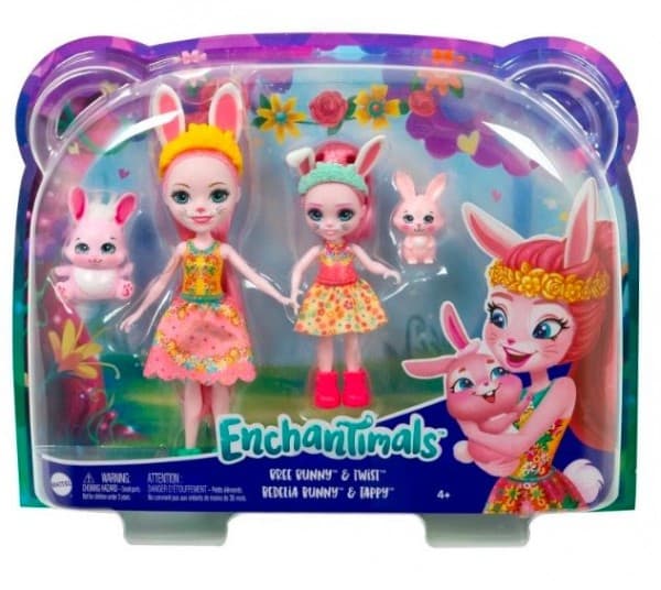 Enchantimals Bree Bunny & Twist Bedelia Bunny & Tappy