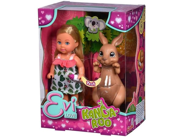 Simba Toys Kangaroo, Pieni nukke, Naaras, 3 vuosi/vuosia, Monivärinen