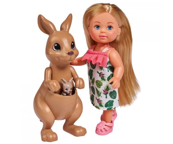 Simba Toys Kangaroo, Pieni nukke, Naaras, 3 vuosi/vuosia, Monivärinen