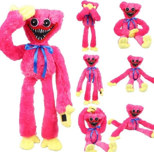 2 kpl sinistä ja vaaleanpunaista Poppy Playtime huggy wuggy täytetyt eläimet 40cm