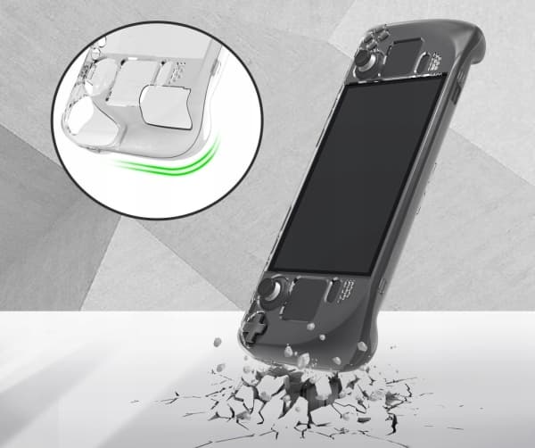 JYS Carrying Case Pouch Pouch Case + Stand For Steam Console Deck/Transparent/Jys-sd003