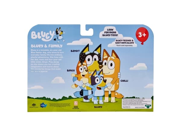 Bluey Figurines 4 Pack