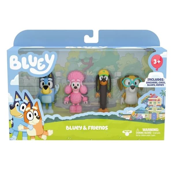 Bluey Figurines 4 Pack