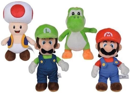 Simba Mascot plush Super Mario - 4 types assorted