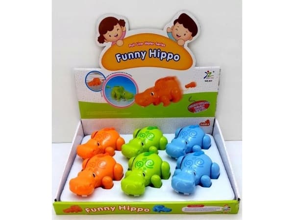 Ciuciubabka figurine Hippopotamus with a drive runs and swims 8366 mix price for 1 pc