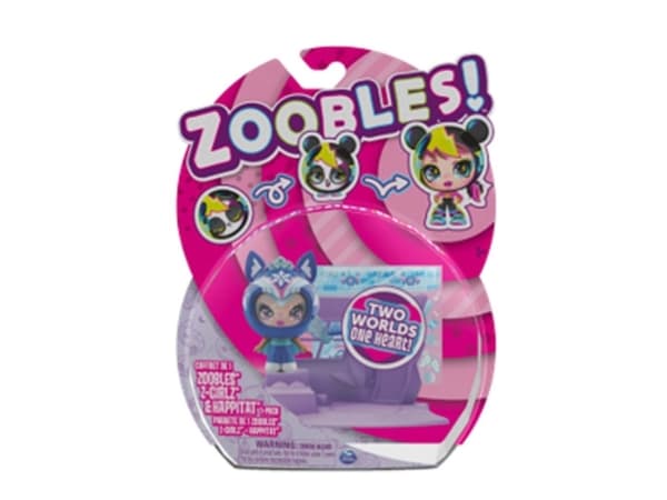 Zoobles tyttö Happytat 1 pakkaus