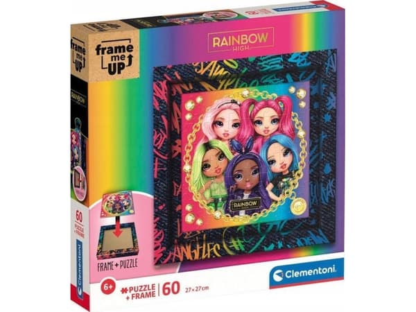 Clementoni Puzzle 60 w ramce Rainbow High