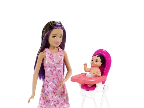 Barbie Skipper Babysitters Inc. Skipper Babysitters Inc Dolls and Playset, Motedukke, Jente, 3 år, Jente, 262 mm, Flerfarget