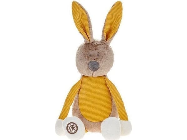 Beige and honey bunny mascot Enzo 20 cm