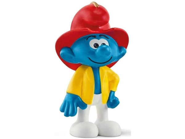 schleich Smurfene Fireman Smurf, 3 år, The Smurfs, Flerfarget