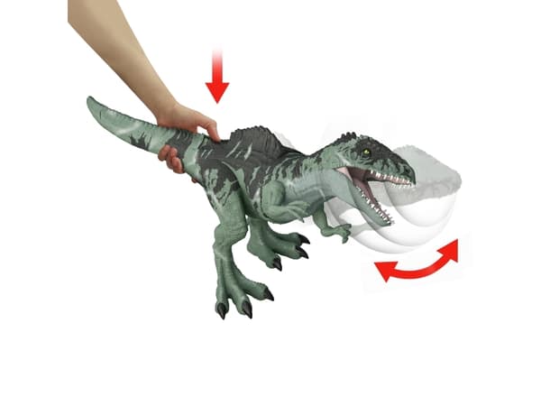 Jurassic World STRIKE ''N ROAR GIANT DINO, 4 År, Grön, Plast