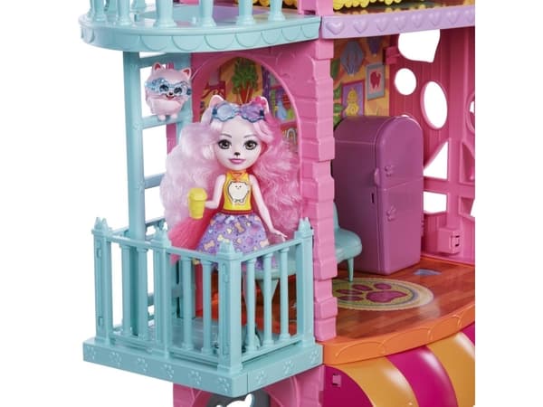 Mattel Doll Enchantimals rekkehus med kafé HHC18
