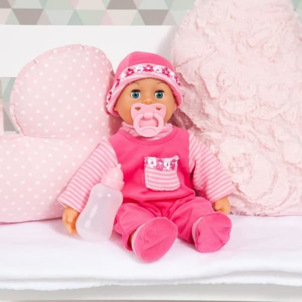 First Words babydocka - BAYER - 38 cm - Rosa - 24 ljud - Tjej - Från 10 månader