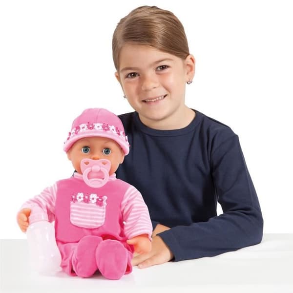 First Words babydocka - BAYER - 38 cm - Rosa - 24 ljud - Tjej - Från 10 månader
