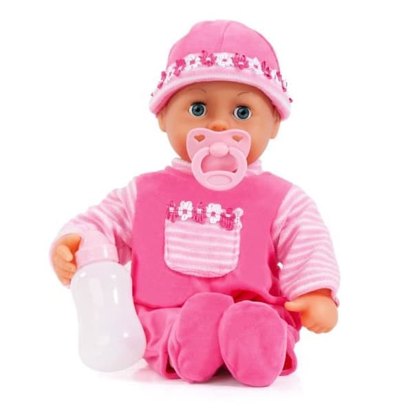 First Words babydocka - BAYER - 38 cm - Rosa - 24 ljud - Tjej - Från 10 månader