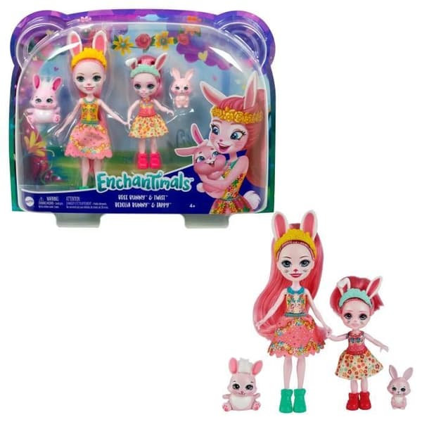 Enchantimals - Bree Bunny &amp; Little Sister - Docka