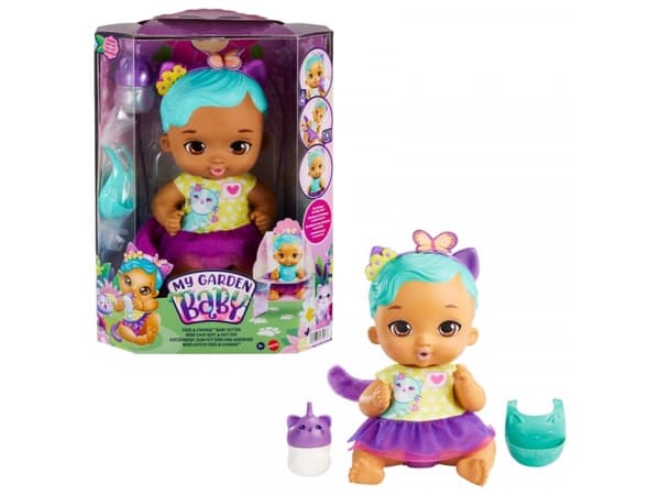 Mattel MIN HAGE BABY BOBAS KOTEK FIOLET HHL22 WB2