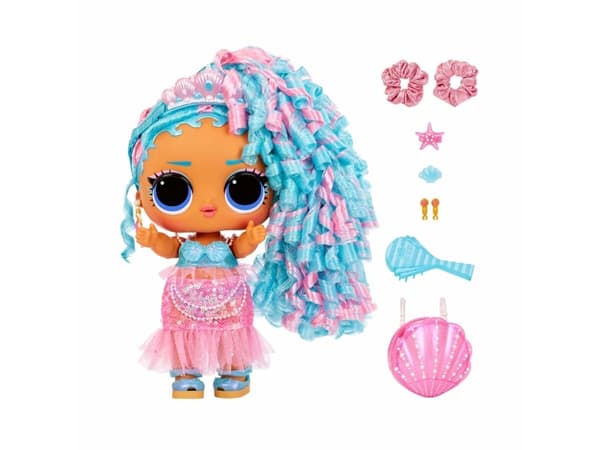 L.O.L. Surprise! Big Baby Hair Hair Hair Doll - Splash Queen, Pieni nukke, Naaras, 4 vuosi/vuosia, Poika/tyttö, Monivärinen