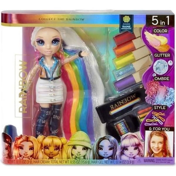 Rainbow High Hair Studio|Hair Studio - 1 docka 27 cm + hårfärgningsprodukter och tillbehör