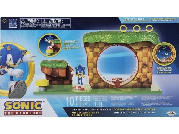 Jada Toys sonic vihreä kukkula hahmo jakks figuuri hahmo