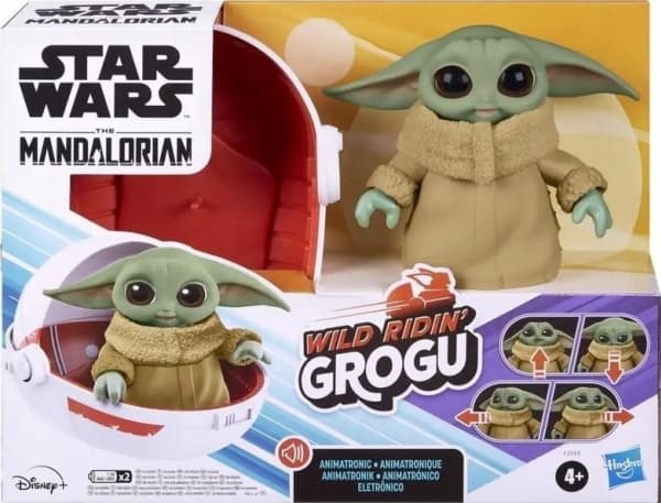 STAR WARS Interactive Plush Wild Ridin&acute; Grog, 12 cm
