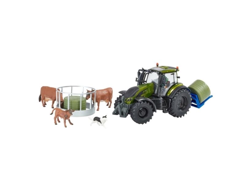 Britains 1:32 Metallic Olive Green Valtra Playset